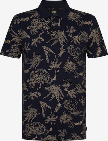 T-Shirt Petrol Industries en bleu : devant