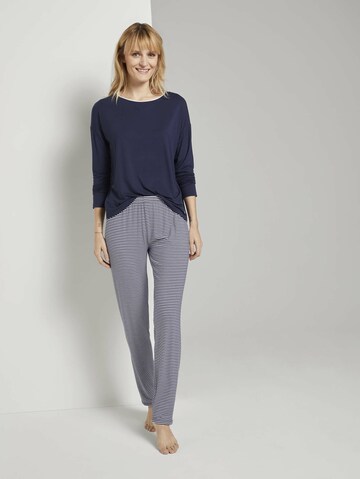 TOM TAILOR Pyjama in Blau