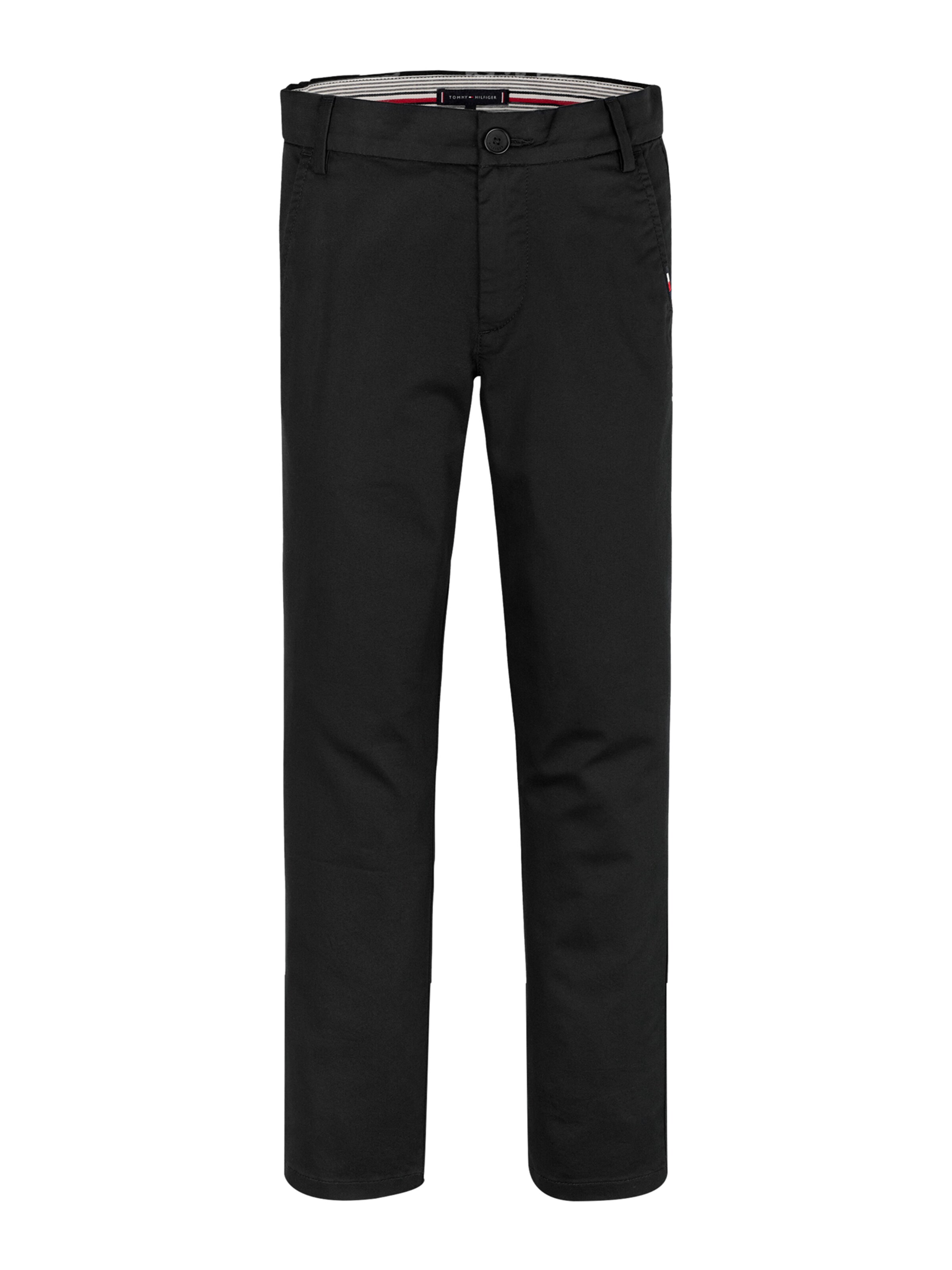 TOMMY HILFIGER Slimfit Broek '1985 Collection' in Zwart: voorkant