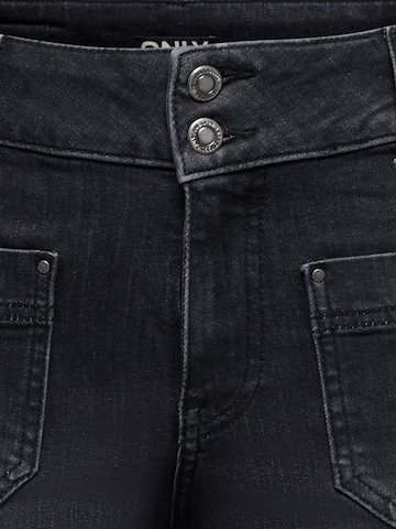 ONLY Wide Leg Jeans 'ONLMADISON BLUSH' in Schwarz