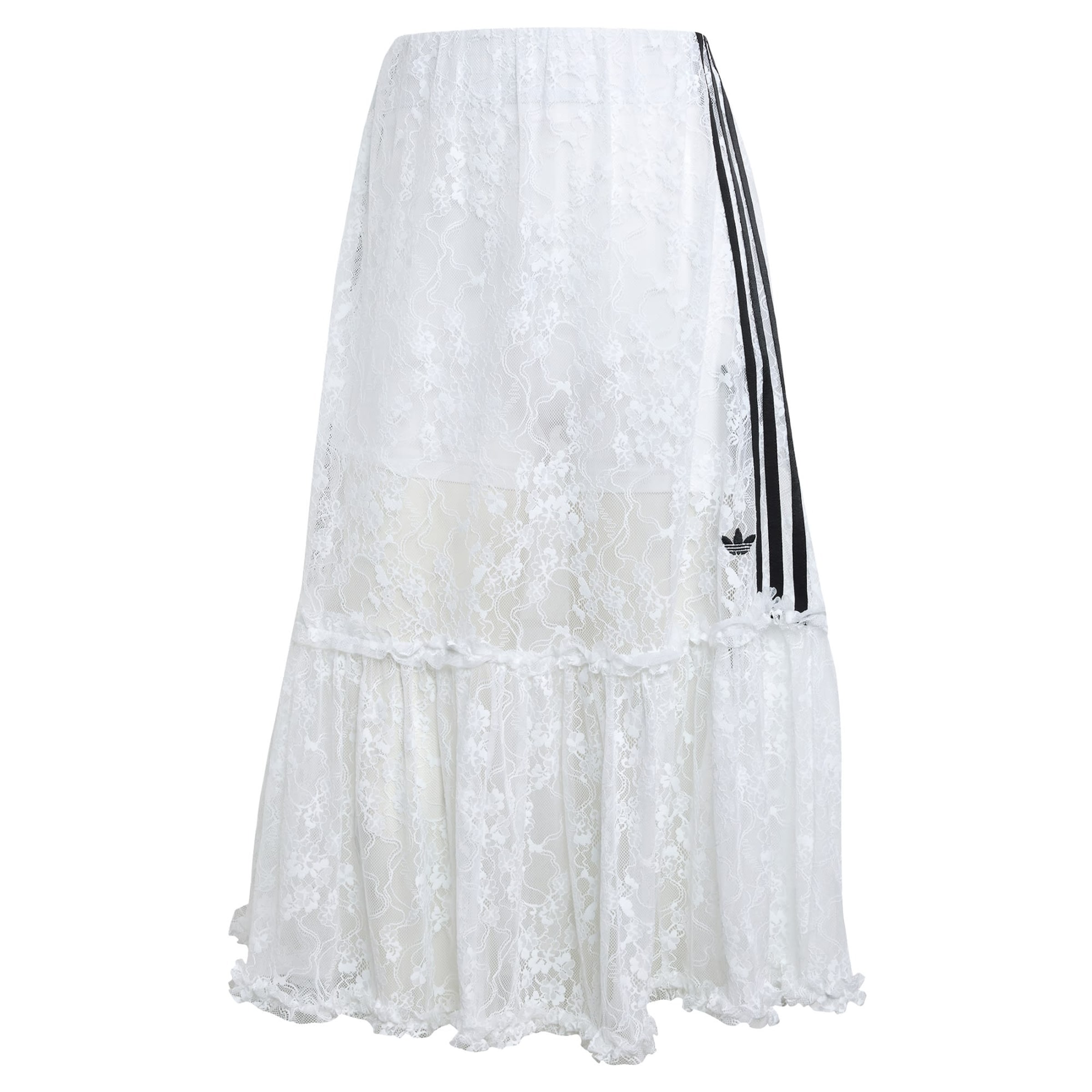 ADIDAS ORIGINALS - Falda 'Lace' en blanco: frente