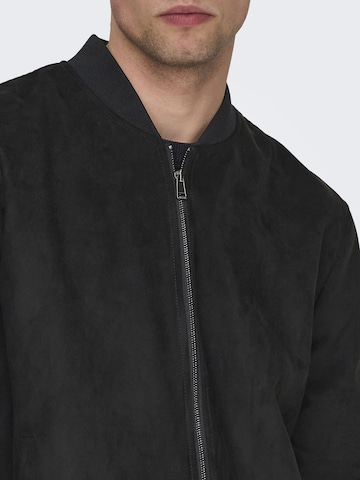 Veste mi-saison 'LUCAS' Only & Sons en noir