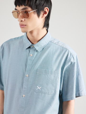 Iriedaily - Ajuste confortable Camisa 'Samuel Easy' en azul