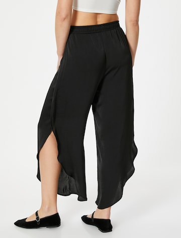 Koton Wide Leg Hose in Schwarz