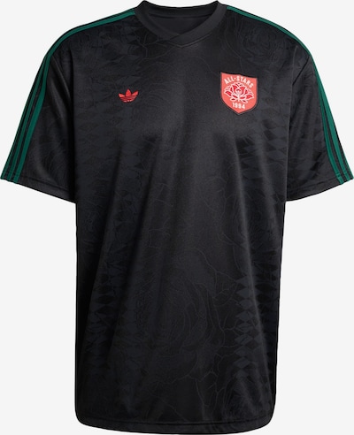 ADIDAS ORIGINALS Majica 'Jersey Roses' u tamno zelena / crvena / crna / bijela, Pregled proizvoda