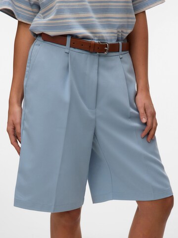 VERO MODA Loose fit Trousers with creases in Blue