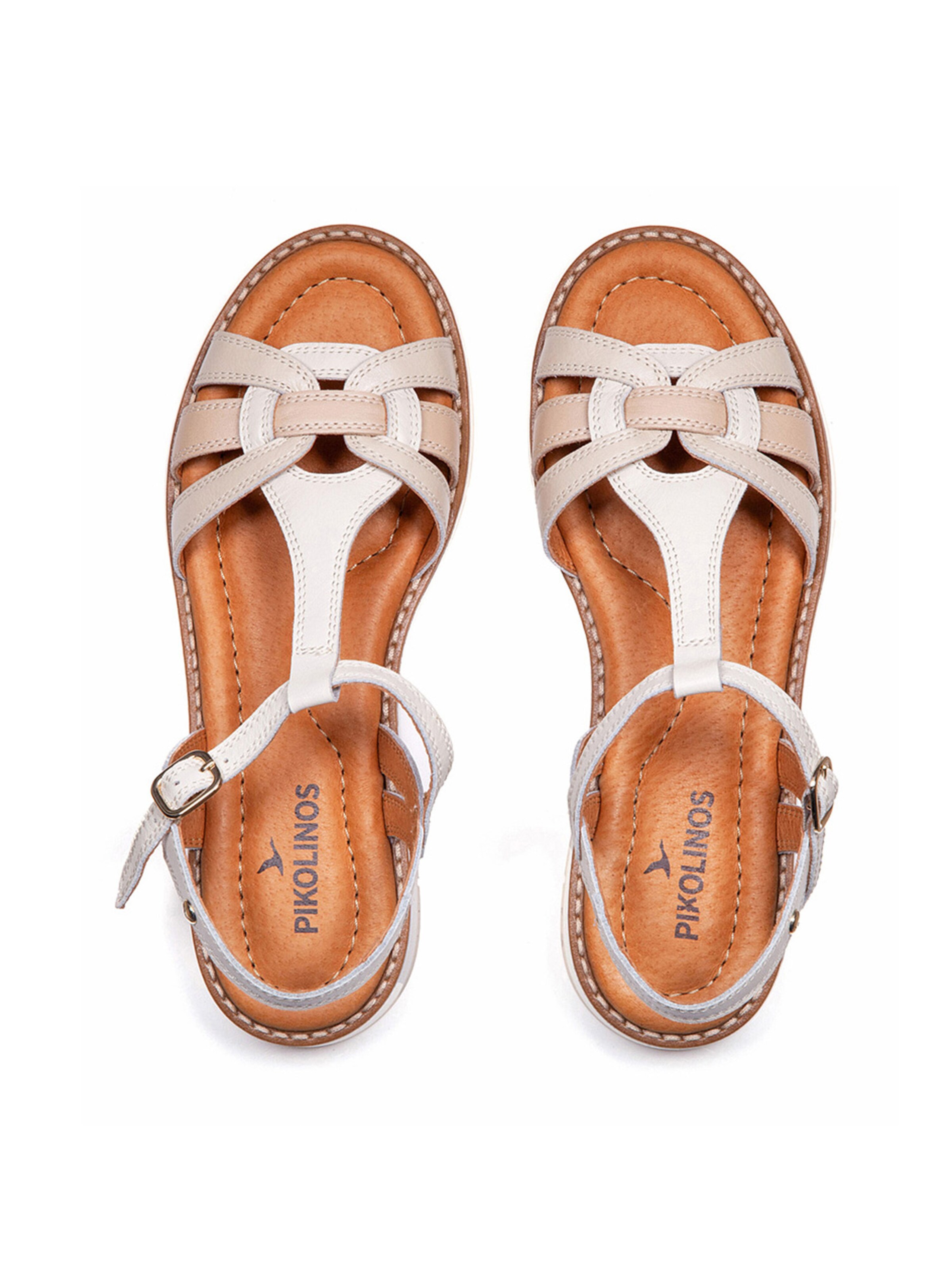 Sandales à lanières 'Roquetas' PIKOLINOS en blanc