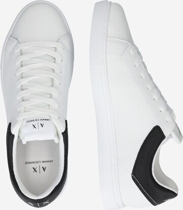 ARMANI EXCHANGE Platform trainers in White