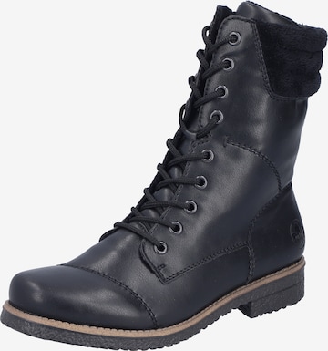 Bottines à lacets Rieker en bleu : devant