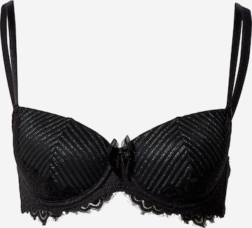 Regular Sutien 'Davy' de la Hunkemöller pe negru: față