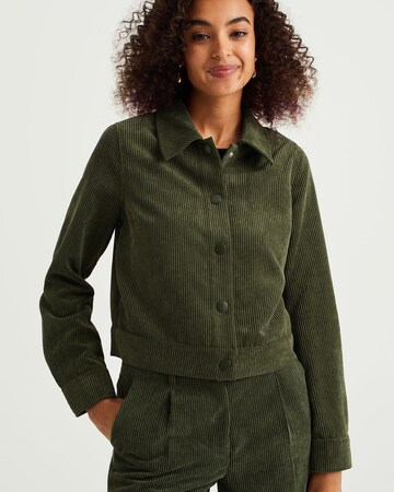 WE Fashion Prehodna jakna | zelena barva