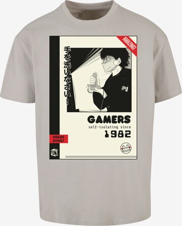 T-Shirt 'Retro Gaming SEVENSQUARED' F4NT4STIC en gris : devant