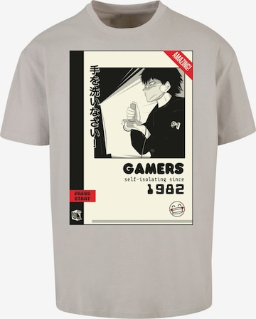 F4NT4STIC Shirt 'Retro Gaming SEVENSQUARED' in Grau: predná strana