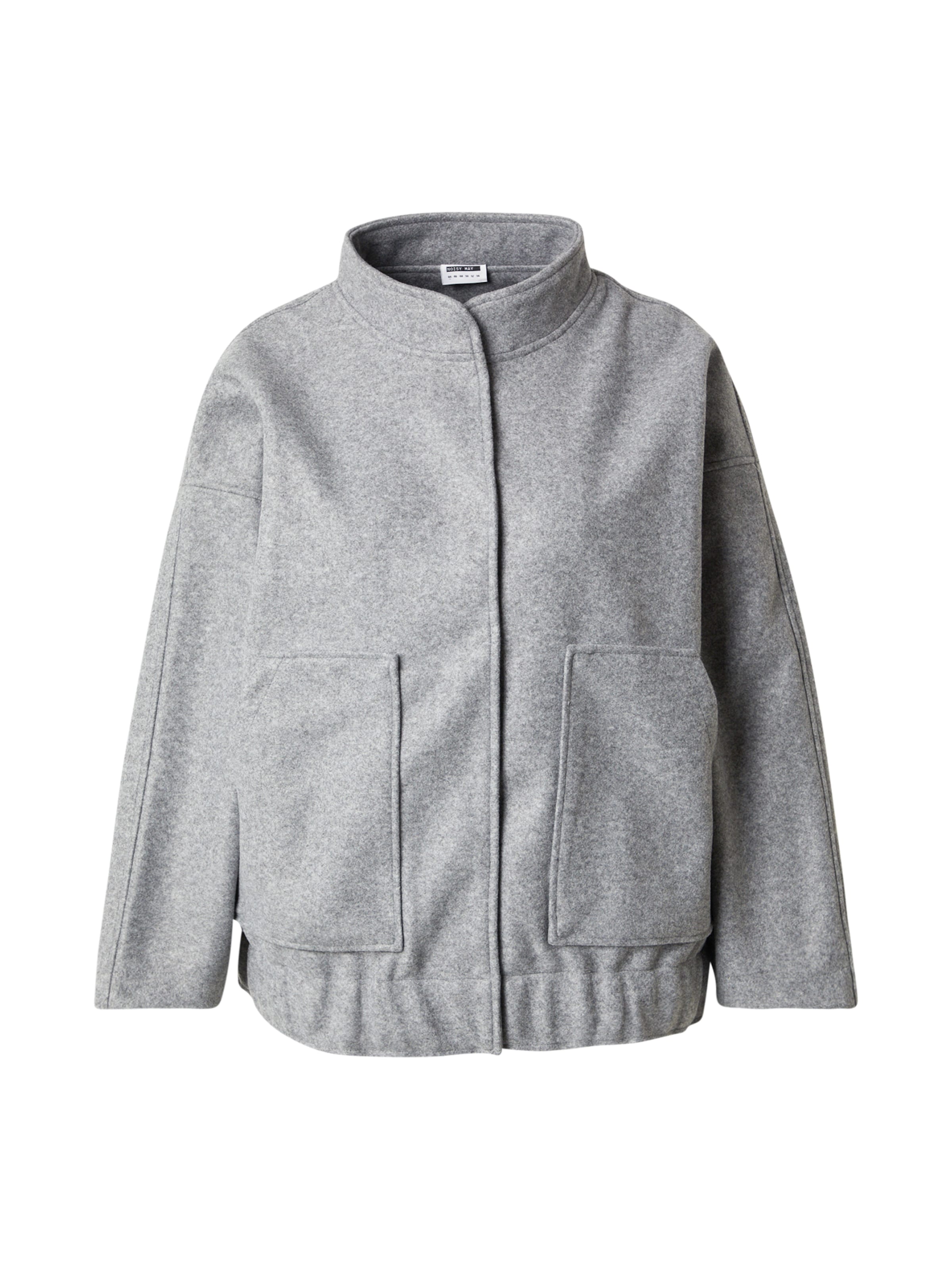 Noisy May Curve Between-season jacket 'NMHALSTON' in Grey: front