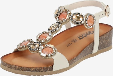 IGI&CO Strap Sandals in Beige: front