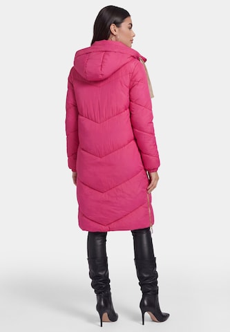 Manteau mi-saison faina en rose
