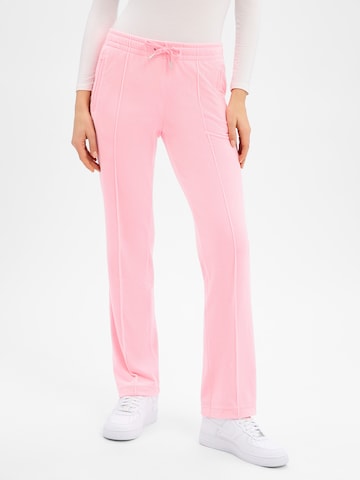 Juicy Couture Loosefit Broek ' Tina ' in Roze: voorkant