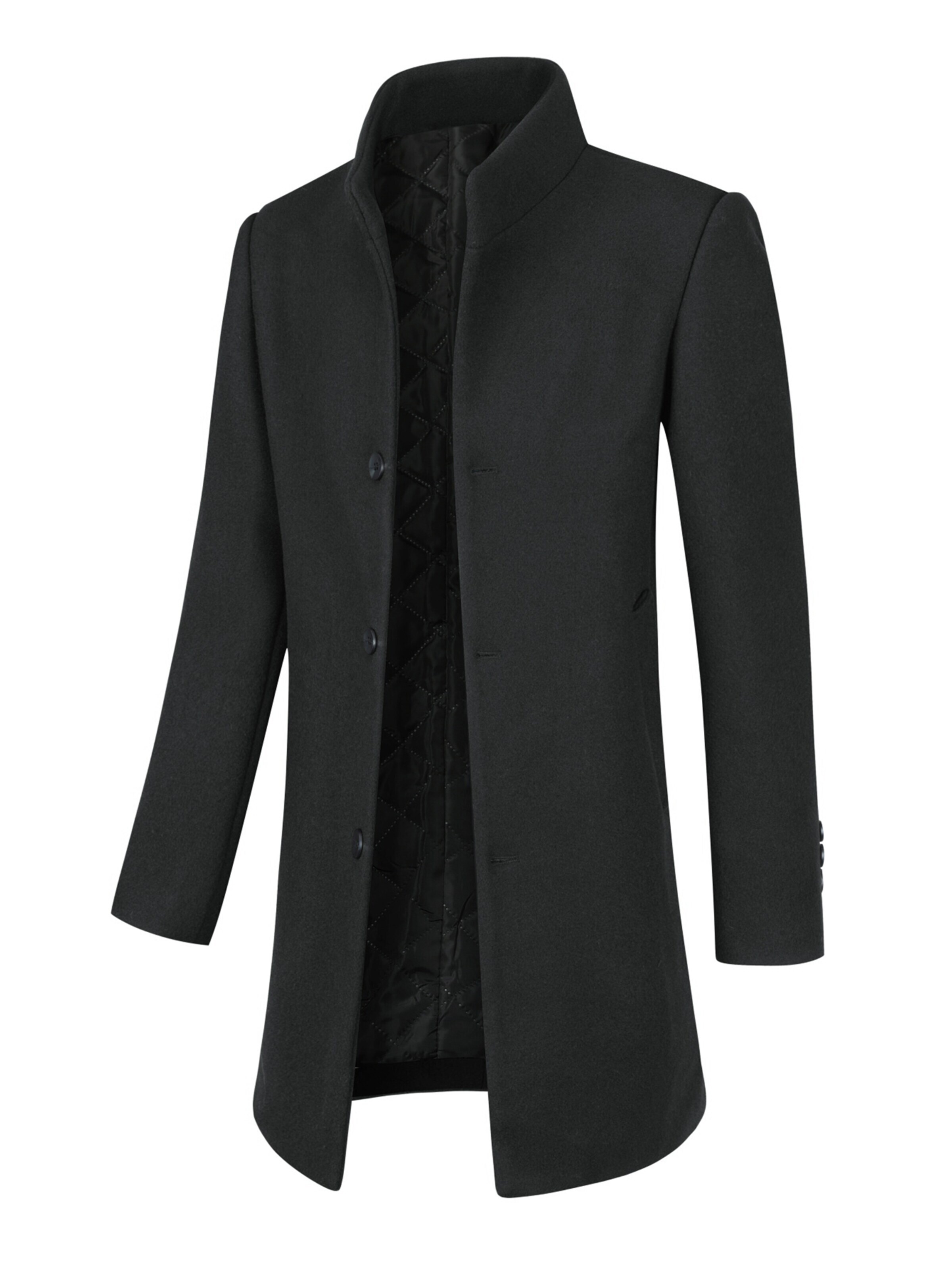 YOUTHUP Winter Coat 'Winterfester' in Black