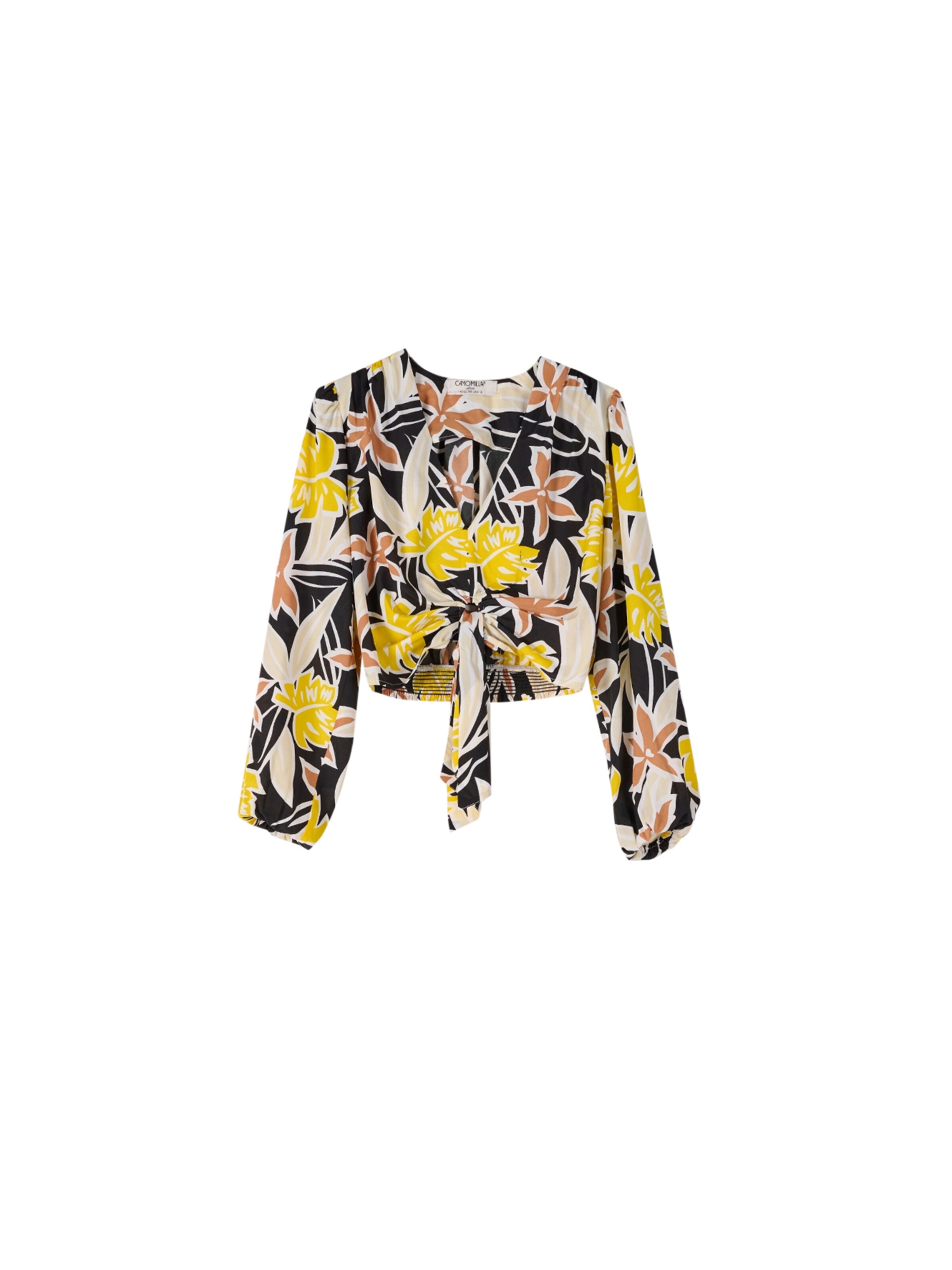 Camomilla Italia Top 'CASSIA' in Camel / Yellow / Black, Item view