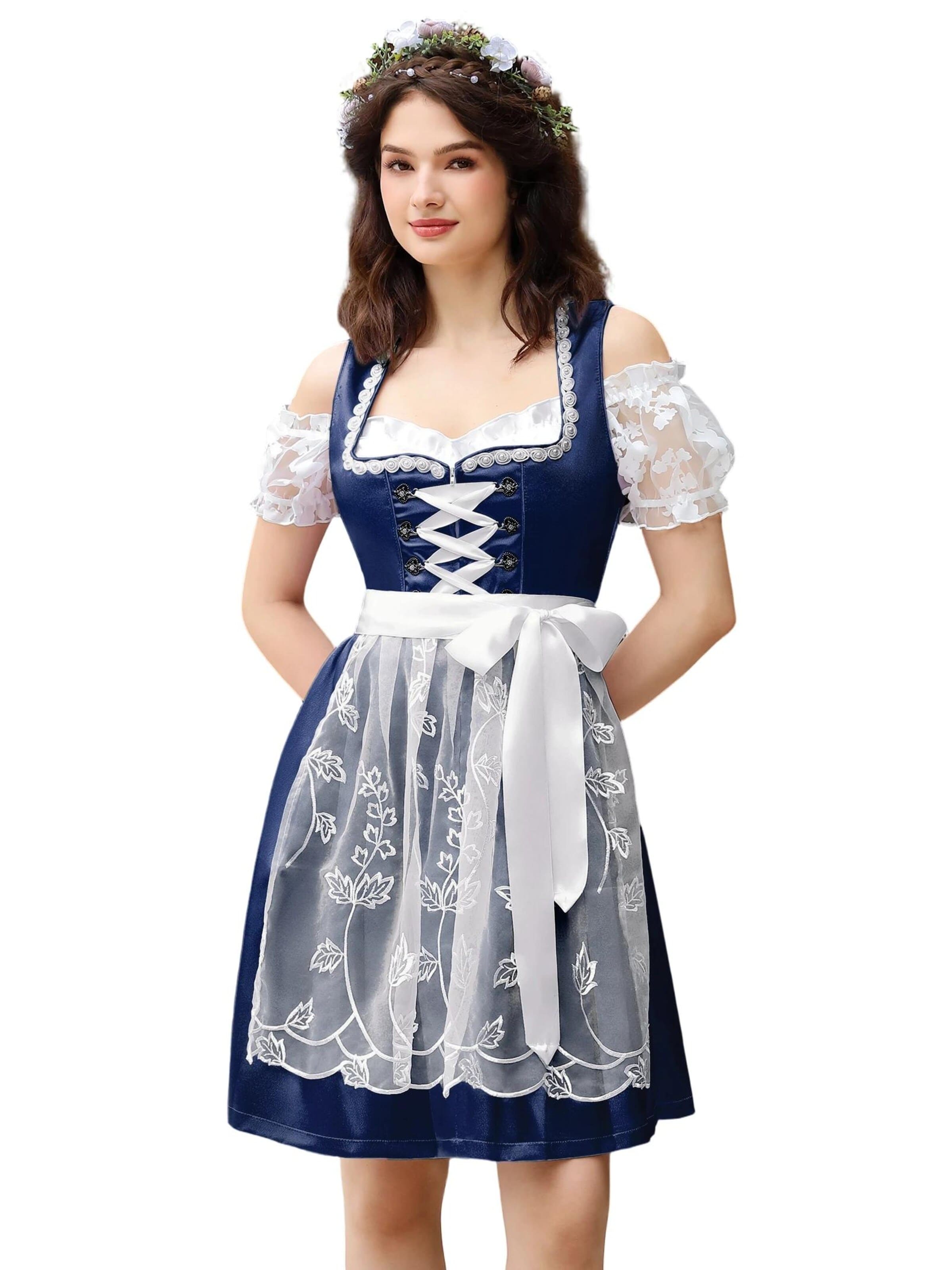 Yesfashion Dirndl in Blue: front