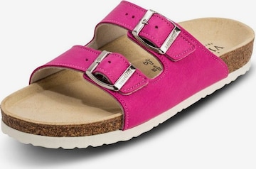 VITAFORM Mules in Pink: front