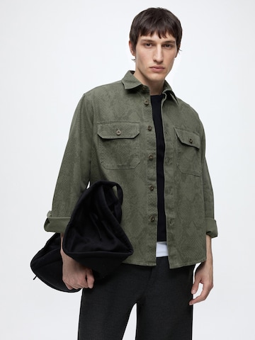 Coupe regular Chemise 'Ebolt_1' HUGO en vert