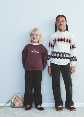 MANGO KIDS Sweater 'Tree' in Beige