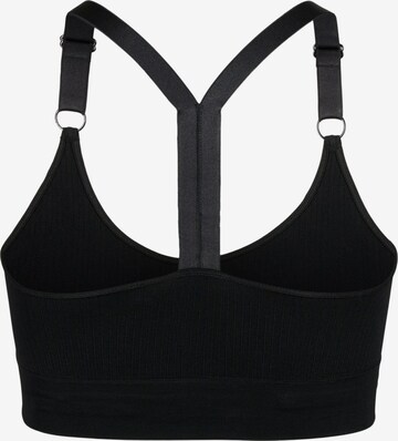 Active by Zizzi Bustier Sport-BH 'AMY' in Schwarz: predná strana