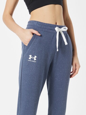 UNDER ARMOUR Tapered Sporthose 'Rival' in Grau