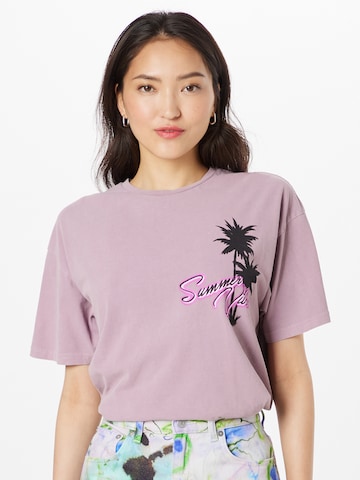 Nasty Gal - Camiseta en lila: frente