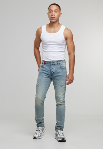 2Y Premium Slimfit Jeans 'Mateo' in Blau