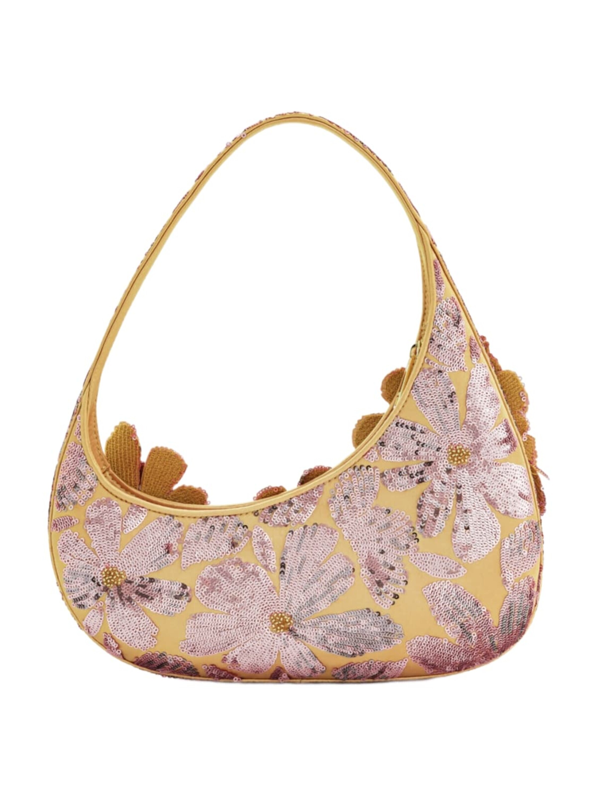 JW PEI - Bolso de hombro 'JW PEI Sac Bandoulière Pink Sequin Pink' en rosa