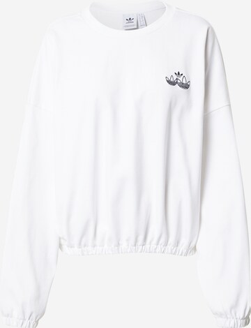 ADIDAS ORIGINALS Sweatshirt in White: front