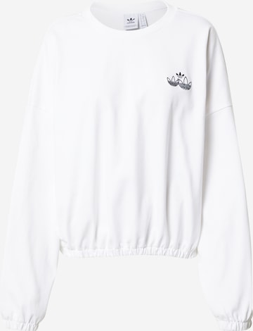 ADIDAS ORIGINALS Sweatshirt i hvid: forside
