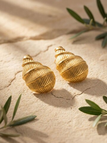 Nemomatheo Ohrringe 'Golden Shell'‌‌‌‌ in Gold