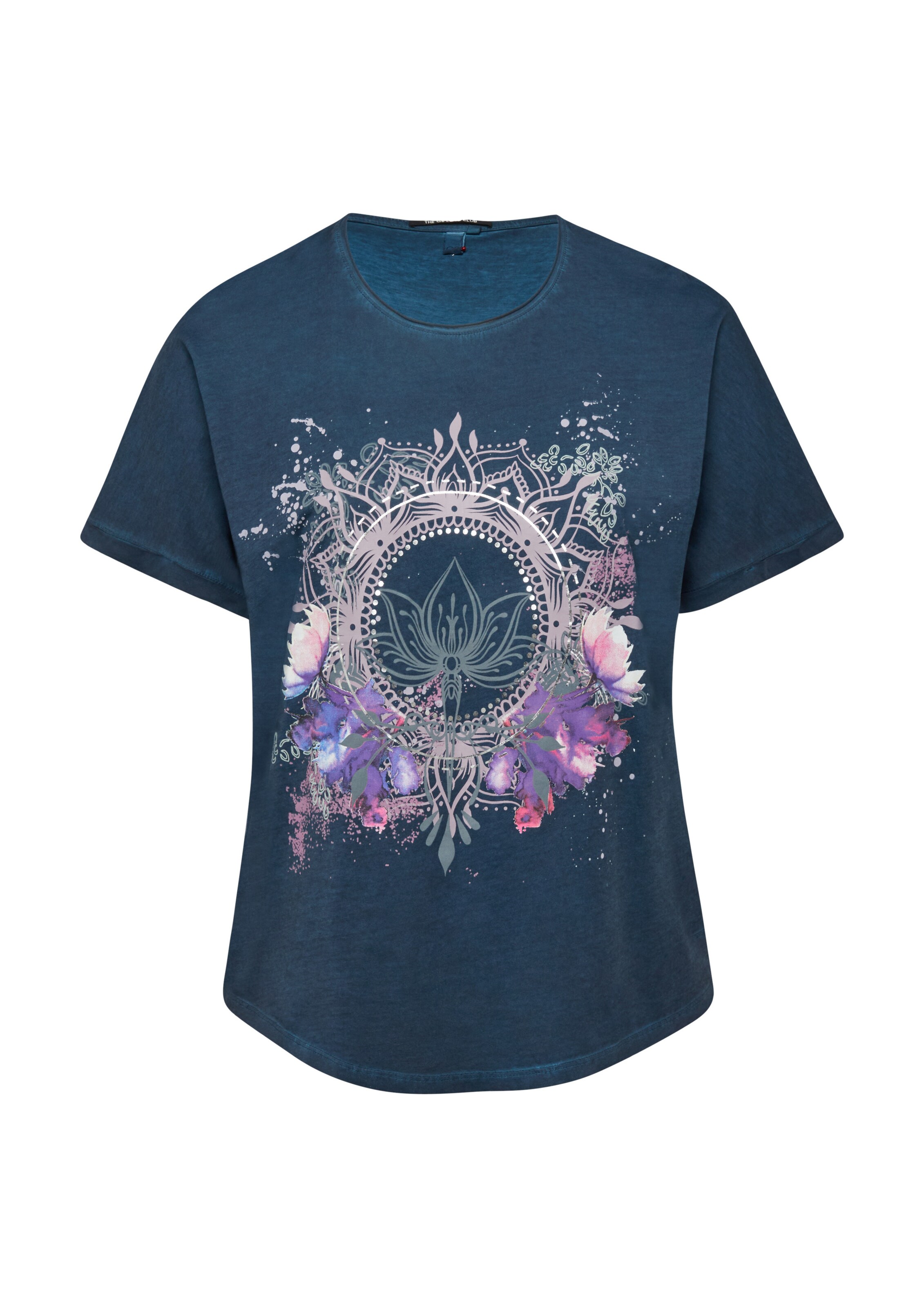 T-shirt QS en bleu : devant