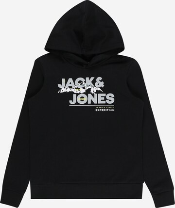 Jack & Jones Junior Mikina 'Hunter' – černá: přední strana