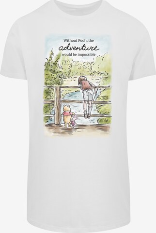 T-Shirt 'Disney Winnie The Pooh Adventure' F4NT4STIC en blanc : devant