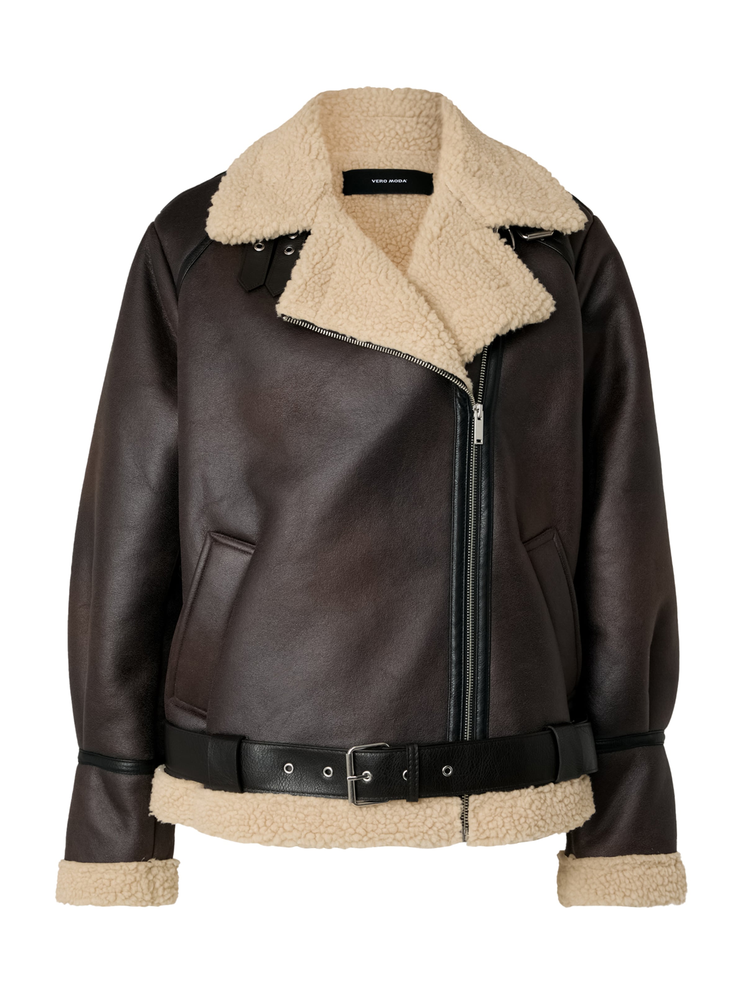 Vero Moda Tall Talvitakki 'VMJOANNA' värissä ruskea: etupuoli