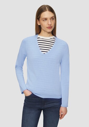 s.Oliver Trui in Blauw: voorkant