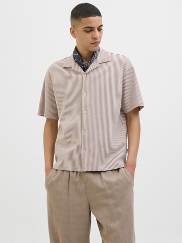 Comfort fit Camicia 'JORSUMMER' di JACK & JONES in marrone: frontale