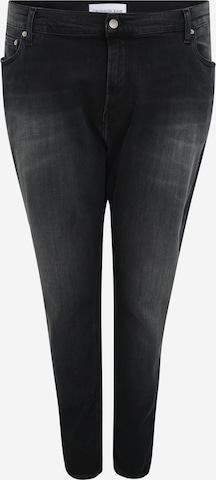 Calvin Klein Jeans Plus Skinny Jeans i svart: framsida