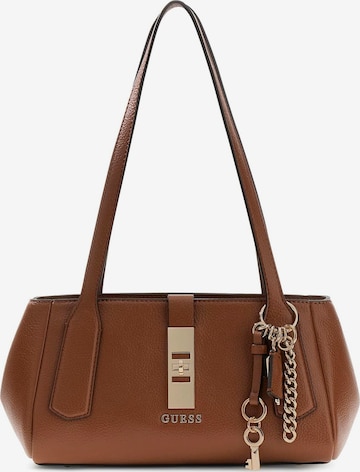 GUESS Schultertasche in Braun: Vorderseite