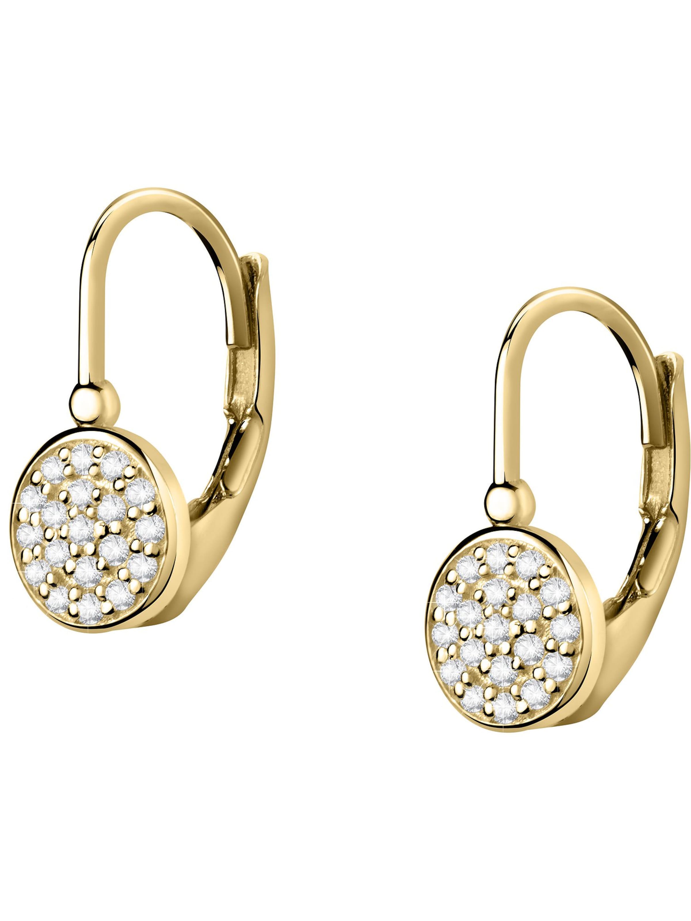 FAVS Earrings in Gold: front