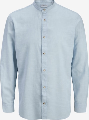 JACK & JONES Button Up Shirt in Blue: front
