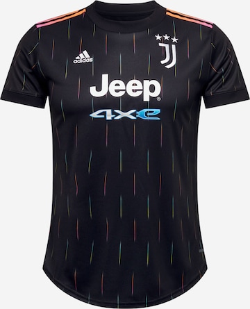 melns ADIDAS PERFORMANCE Sportiska stila krekls 'Juventus Turin': no priekšpuses