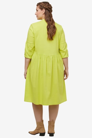 Ulla Popken Shirt Dress in Yellow