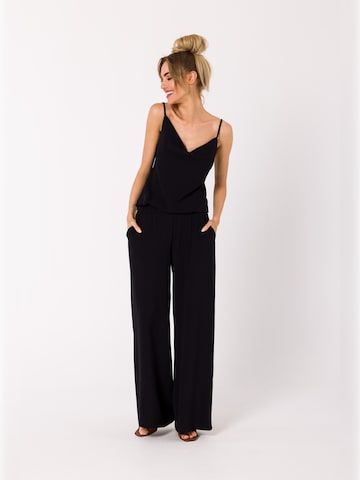 made of emotion - Jumpsuit en negro: frente