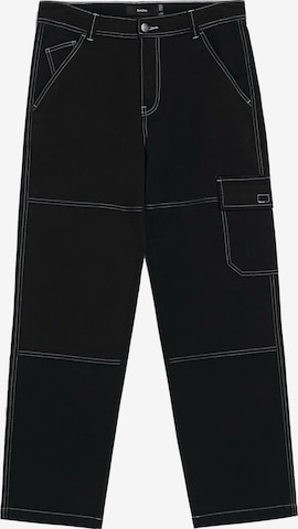 BershkaCargo traperice - crna boja: prednji dio