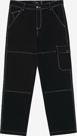 Bershka Cargo Jeans in Black: front